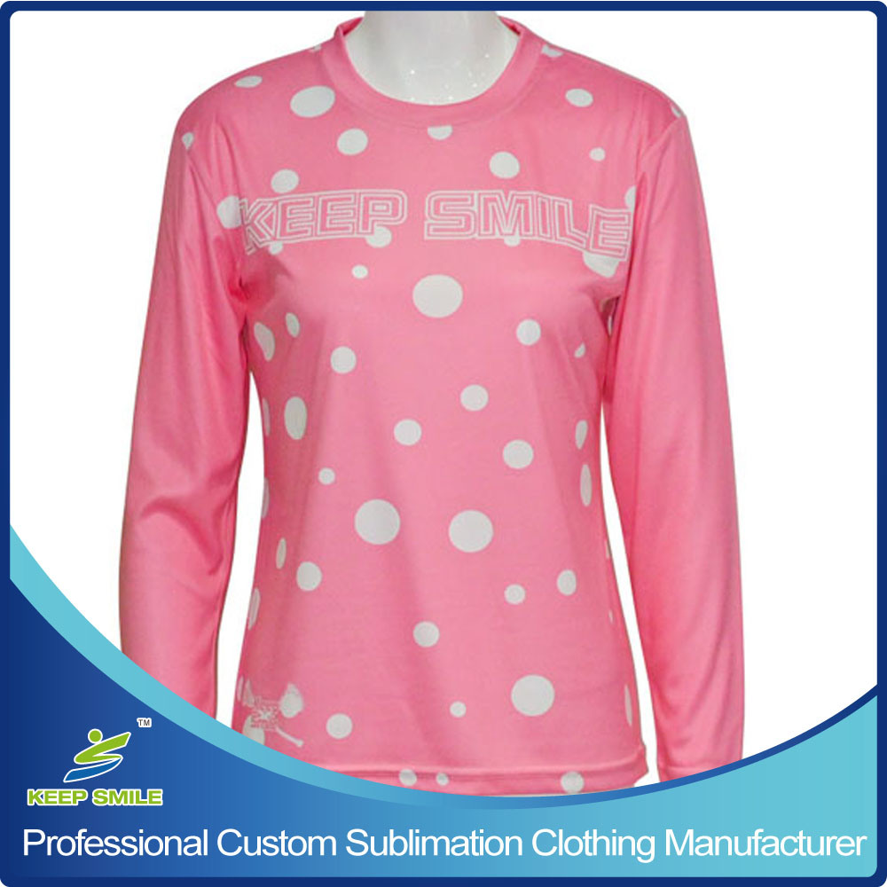 Custom Sublimation Girl's Lacrosse Long Sleeve T-Shirt