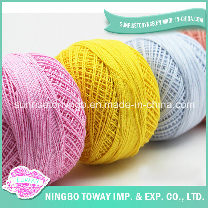 Fresh Color Healthy Dyed Baby Knitting Yarn Natural Fiber Combed 100% Cotton Yarn