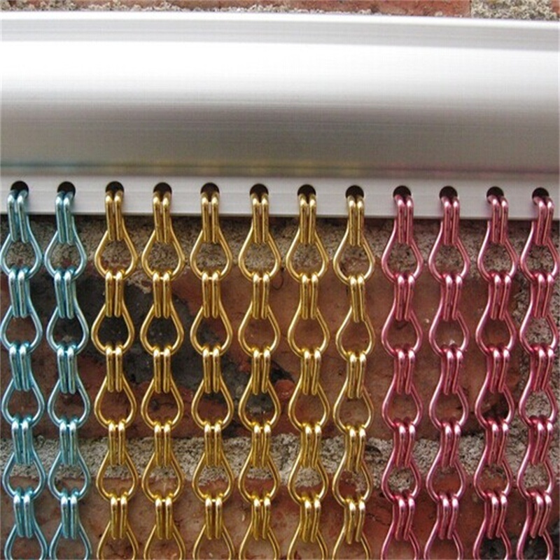 Double Hook Aluminum Chain Link Wire Mesh Curtain