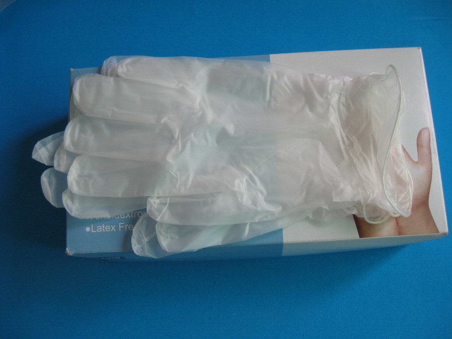 Disposable Medcial Use Vinyl Gloves, PVC Gloves
