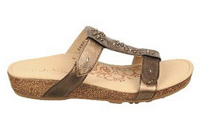 Cork Traction Outsole Leather Casual Slide Style Sandals
