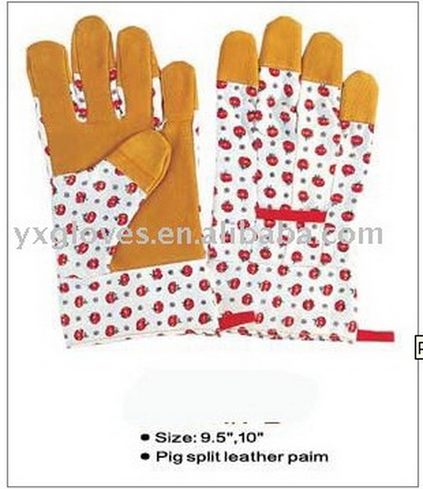Garden Glove-Flower Fabric Glove-Safety Glove-Cheap Glove-Labor Glove-Work Glove