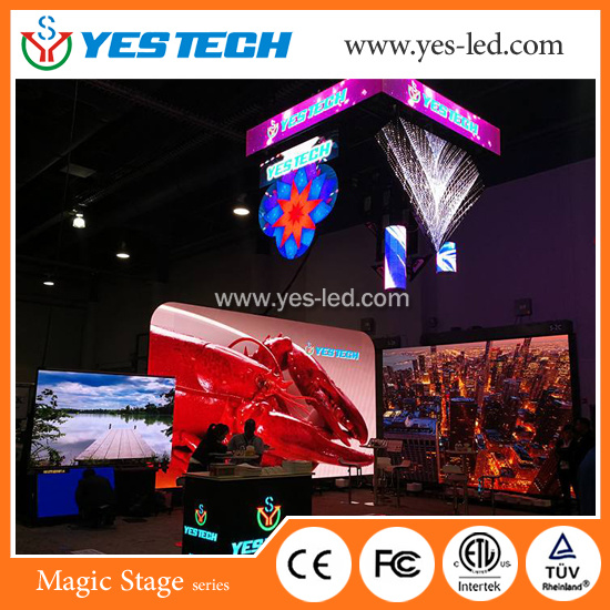 High Brightness Flexible P3.9/4.8/5.9mm Creative Electric Stage Curtain