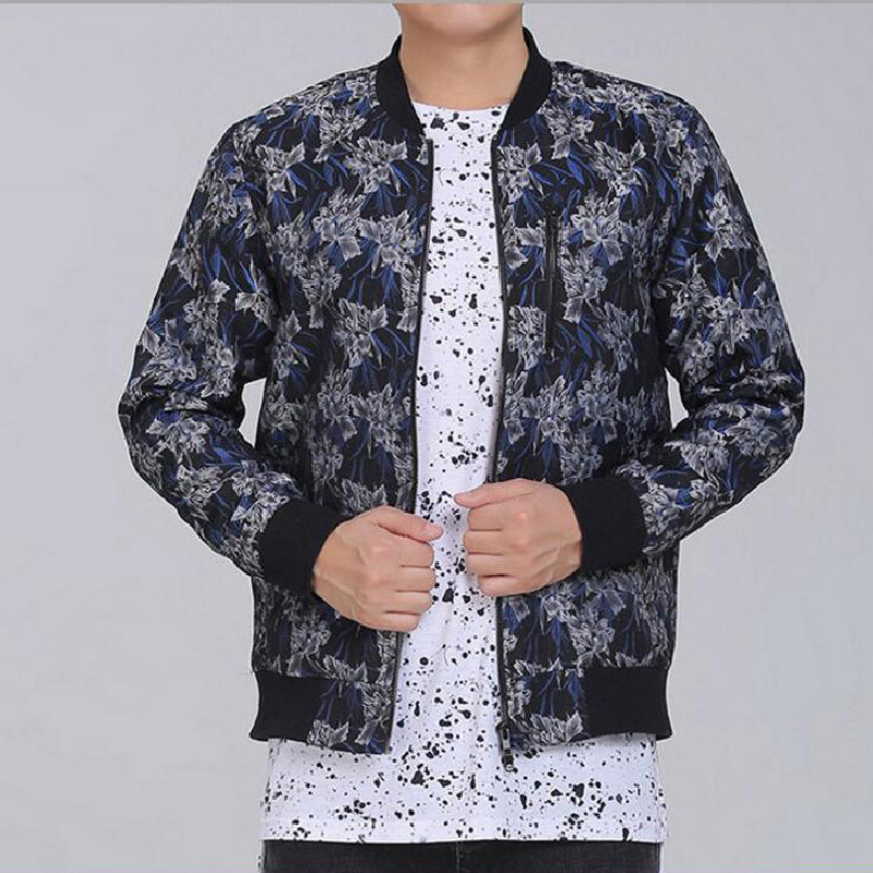 Jacquard Zipper Cardigan Jacket for Man's Clothes