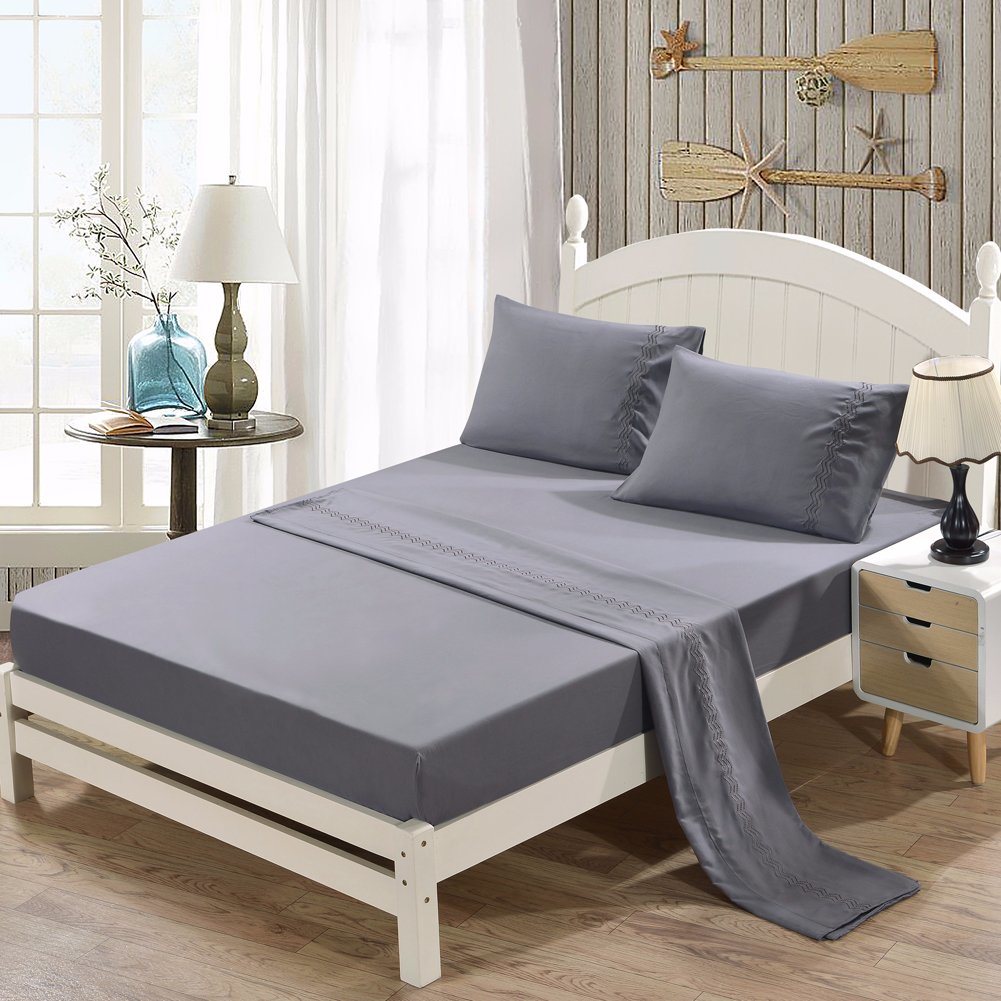 Hot Selling 2100 Series Brushed Microfiber Polyester Bedding Bed Sheet Set