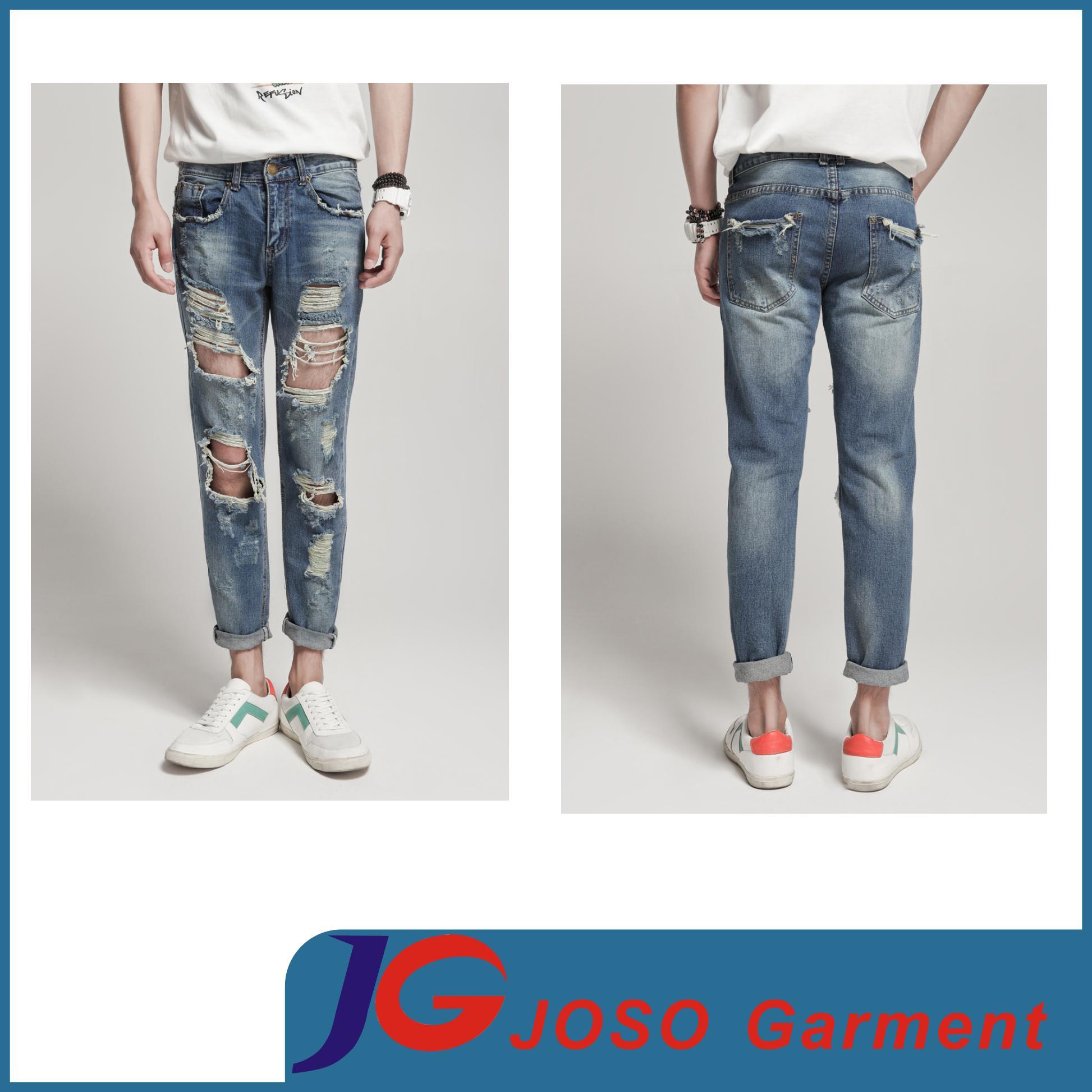 Sport Style New Men's Designer Beggar Jeans (JC3387)