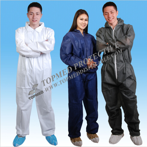 Waterproof One Suit Coveralls, Disposable Protective Clothing