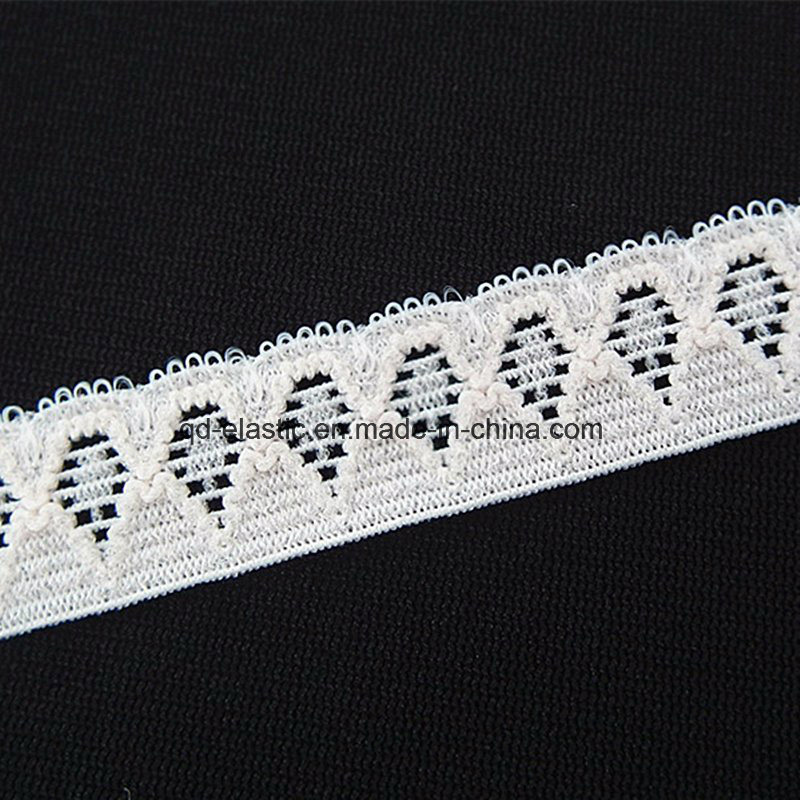 14mm Comez Knitted Elastic Eyelet Lace Trim as Garment (knitwear) Edging and Purfle