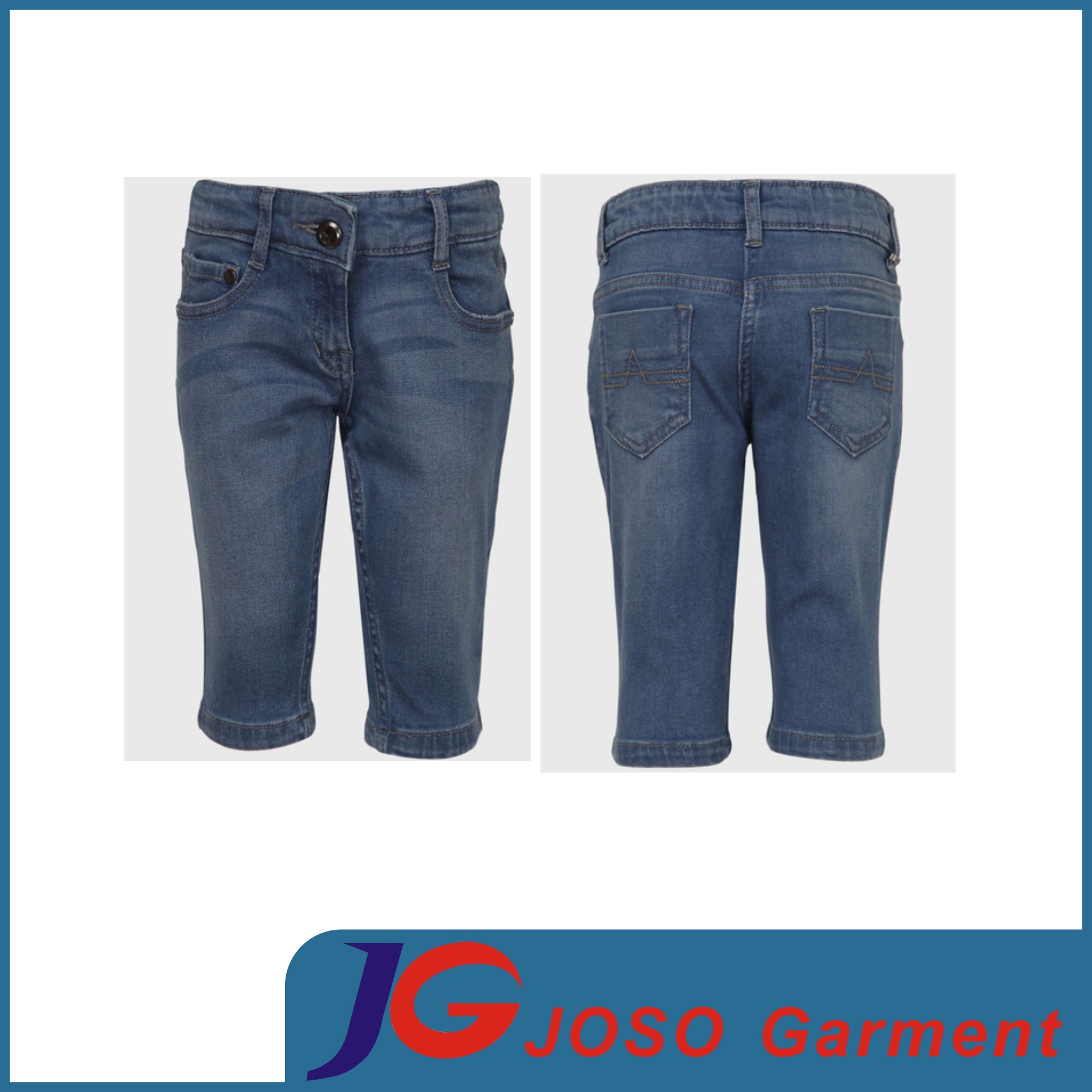 Kids Jeans Baby Clothing Half Jeans Boy Pants (JC8050)