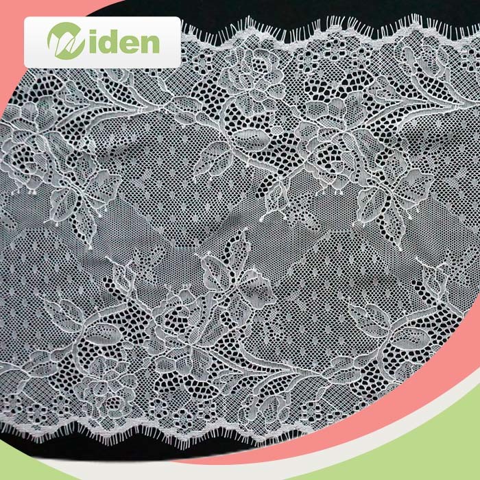 Wholesale Nylon Eyelash Lace Bridal Cord French Chantilly Lace Fabric