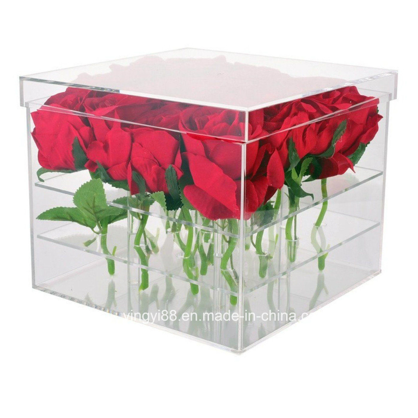 Newest Acrylic Preserved Fresh Flower Box for Roses