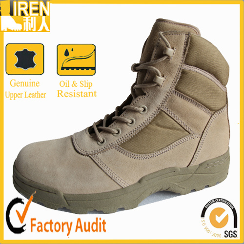 New Design Genuine Leather ISO Standard Millary Desert Boots