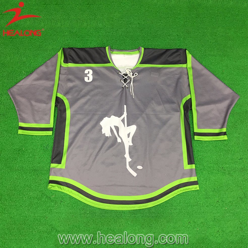 100% Polyester Cutomized Full Sublimation Ice Hockey Jersey for Canada Team