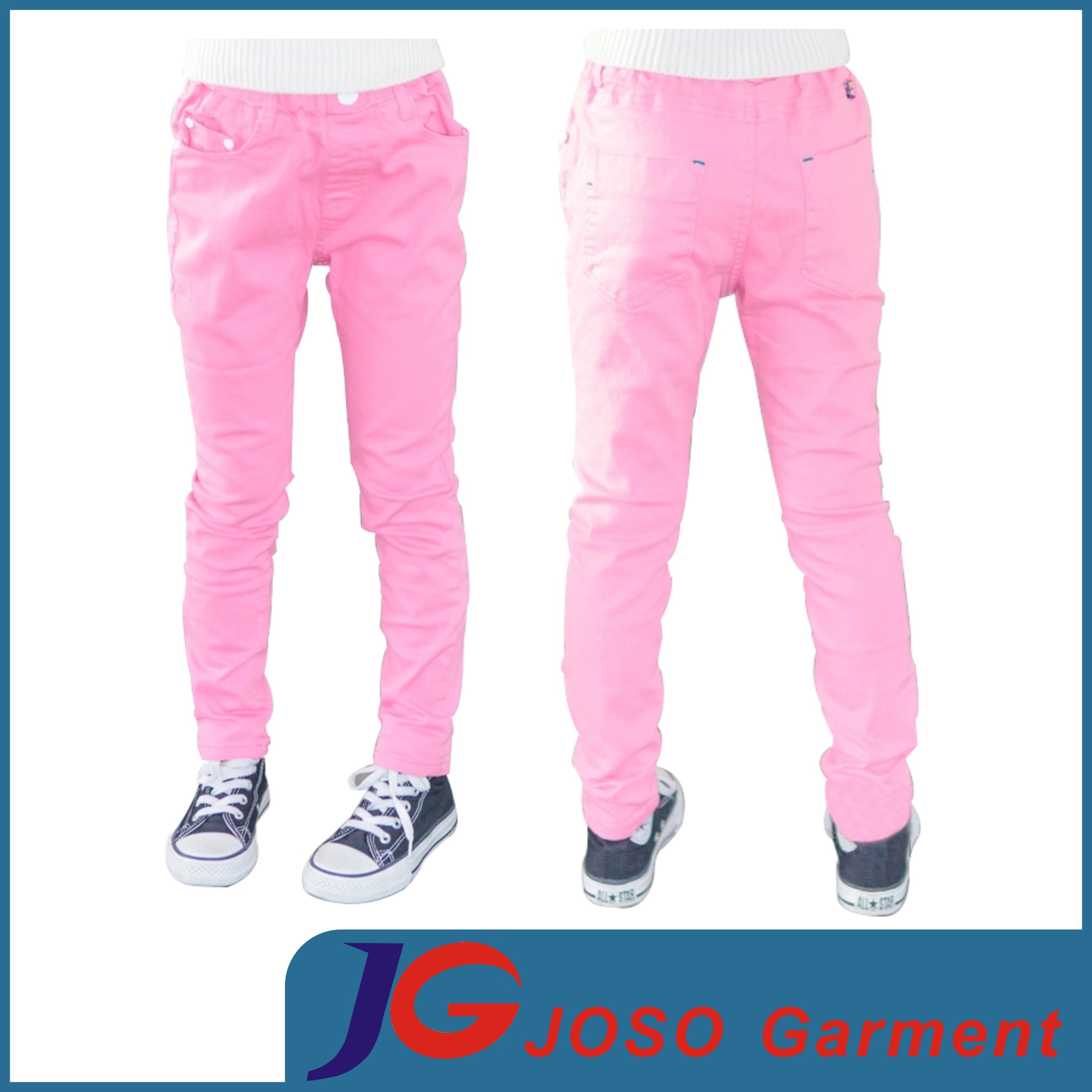 Girls Pink Kids Skinny Pants (JC5151)