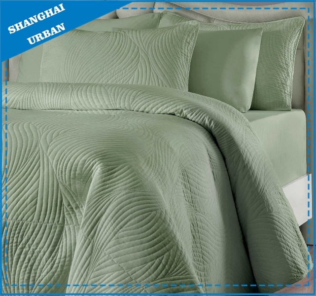 Solid Color Soft Cotton Bedspread Quilt