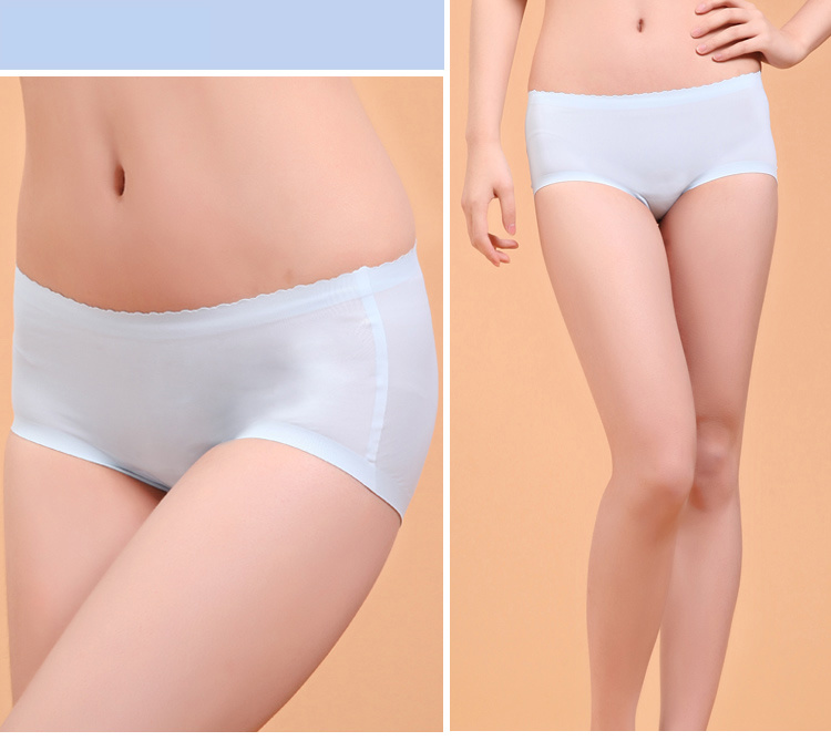 Anti-Bacterial Seamless Lace Underwear with Silver Fiber for Women