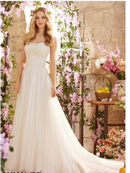 2016 A-Line Beach Bridal Wedding Dresses Wd6801