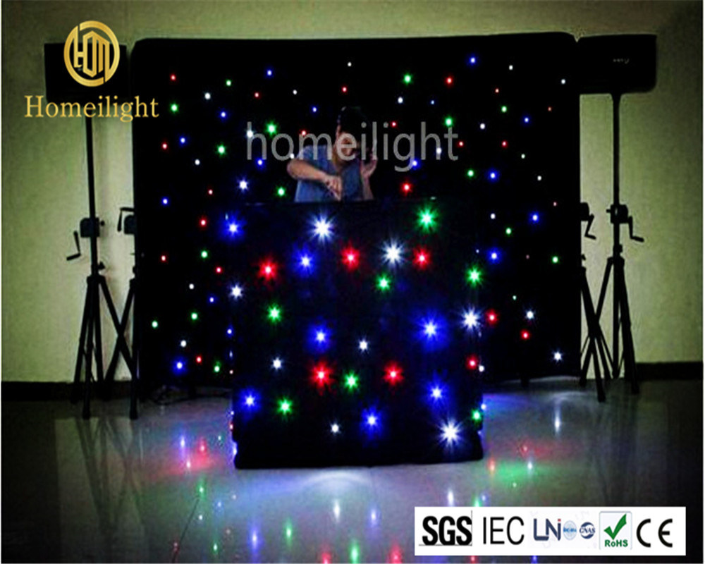 Wedding Disco Club Stage LED Star Curtain Light LED Curtain