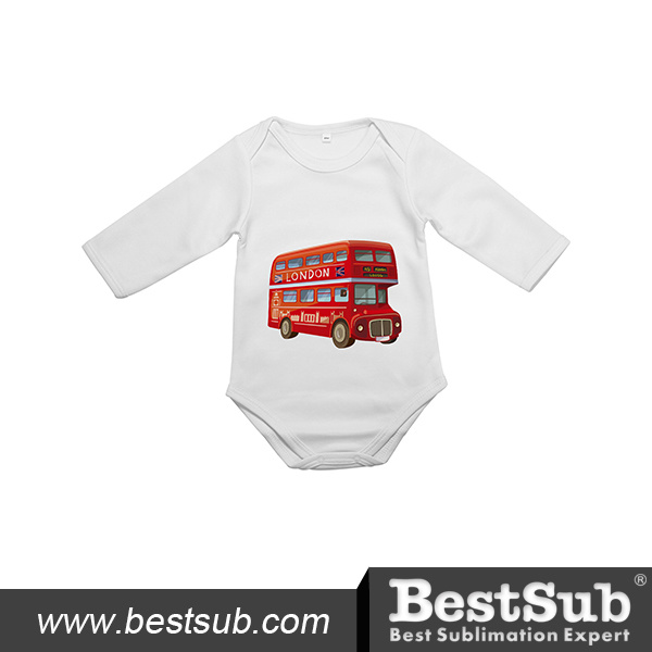 Bestsub Long Sleeve Personalized Printed Polyester Baby Romper (JA602W)