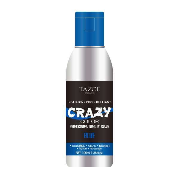 Tazol No Ammonia Semi-Permanent Hair Color Blue 100ml