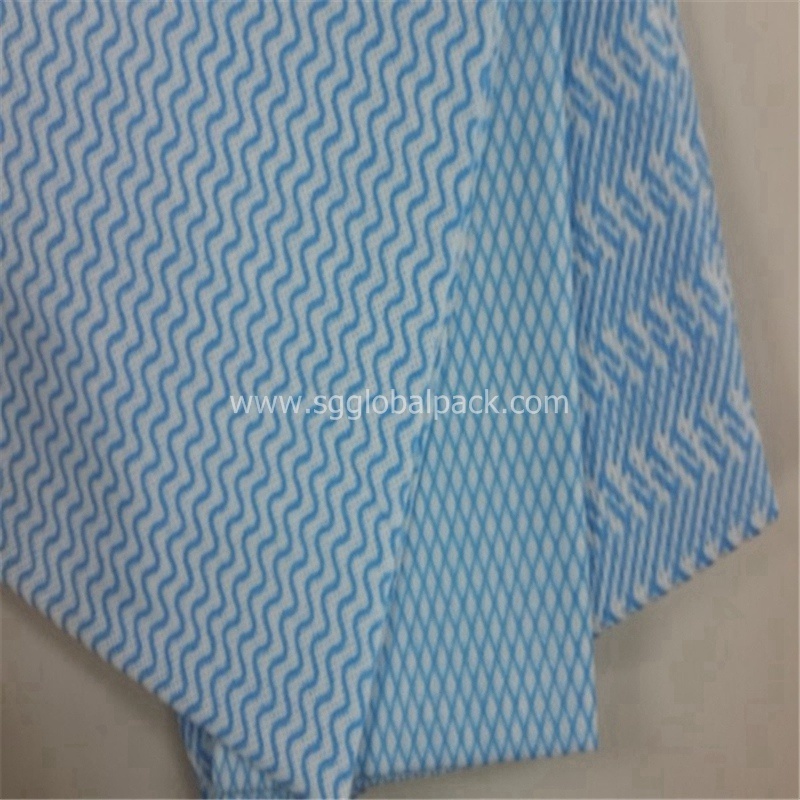 Blue White Geotextile Spunlace Nonwoven Fabric
