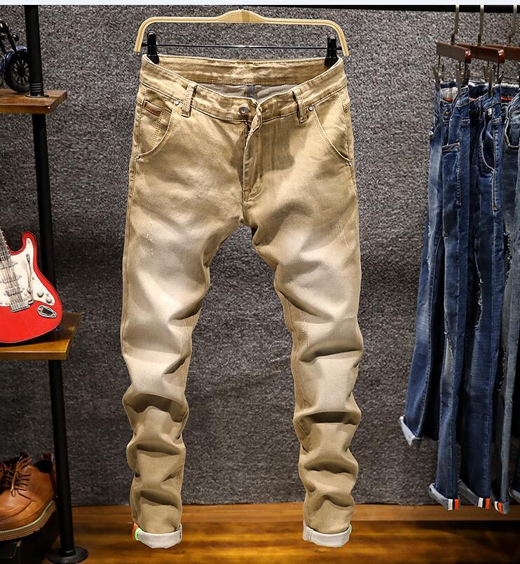 Whole Sale Low MOQ Men Pants Trousers Fashion Slim Fit Skinny Denim Jeans
