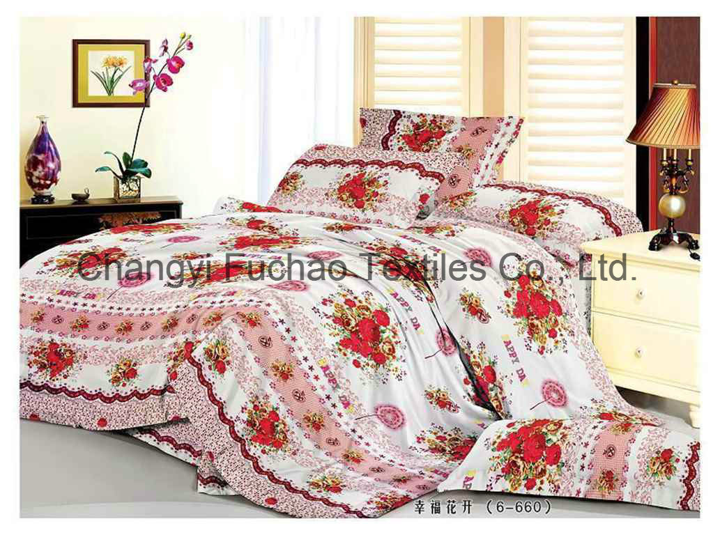 Luxury Poly/Cotton Jacquard Home Bedding Sheet Sets
