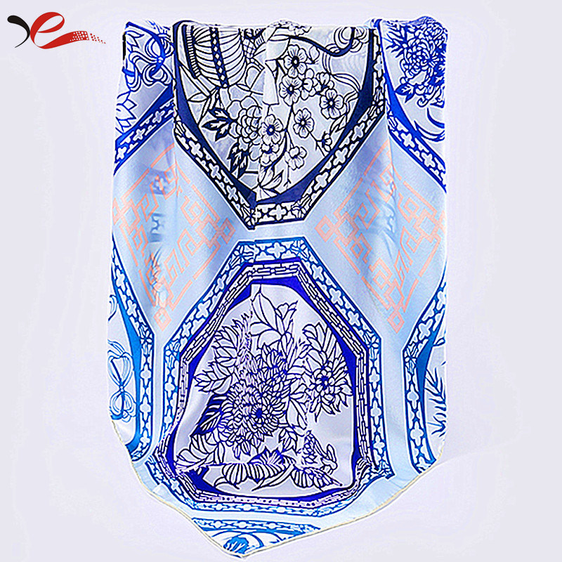 The New Design of 2018 Silk Scarf with Size 90 Cm*90 Cm