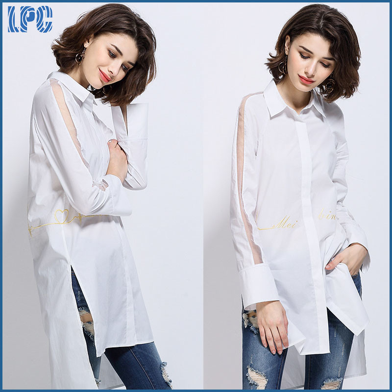 New Best Selling Loose Big Size Casual Long Shirt