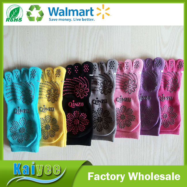 Stock Available Multicolor Yoga Sock Full Finger Socks