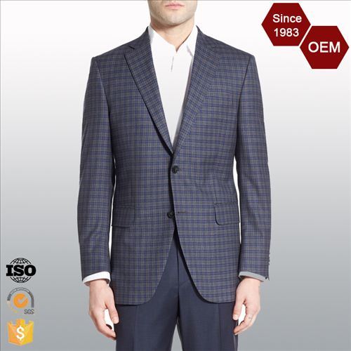 OEM Classic Plaid Fashion Checked Men's Business Suits