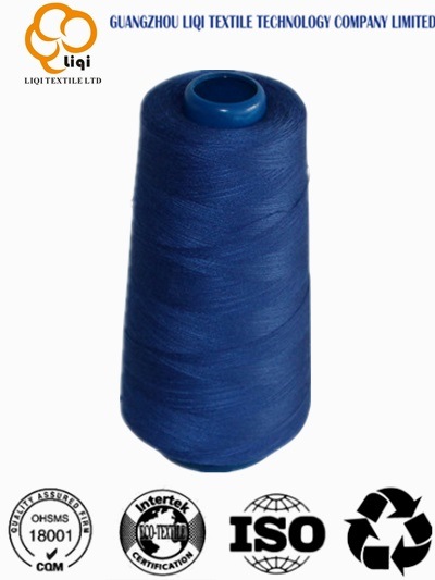 100% Spun Polyester Overlocking Thread for Industrial Usage 40s/2