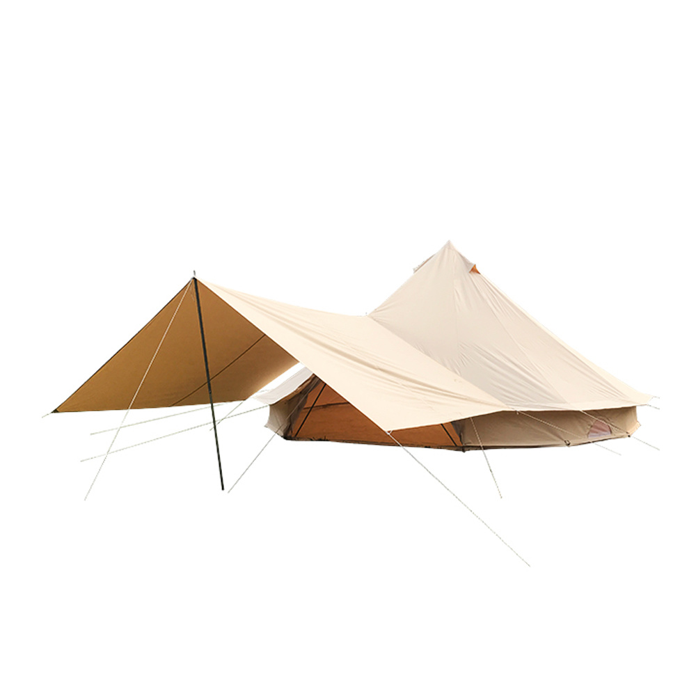 Easily Put up Sand Coloured Beach Bell Tent