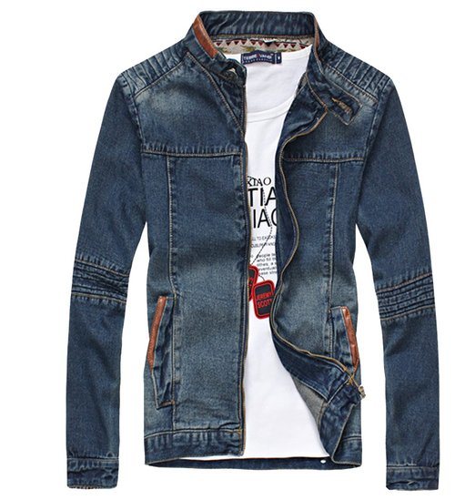 Hot Sale Custom Fashion Men's Jean Denim Jacket