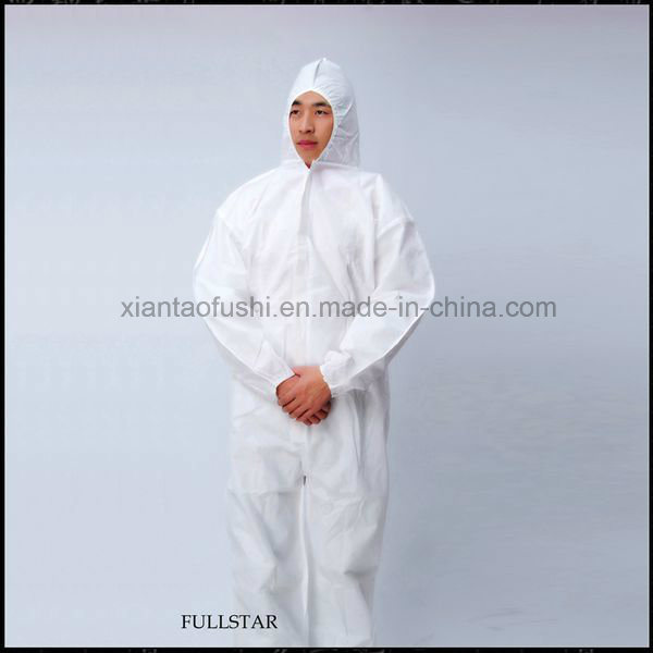 Waterproof Microporous Disposable Tyvek Alternative Coverall with Hood