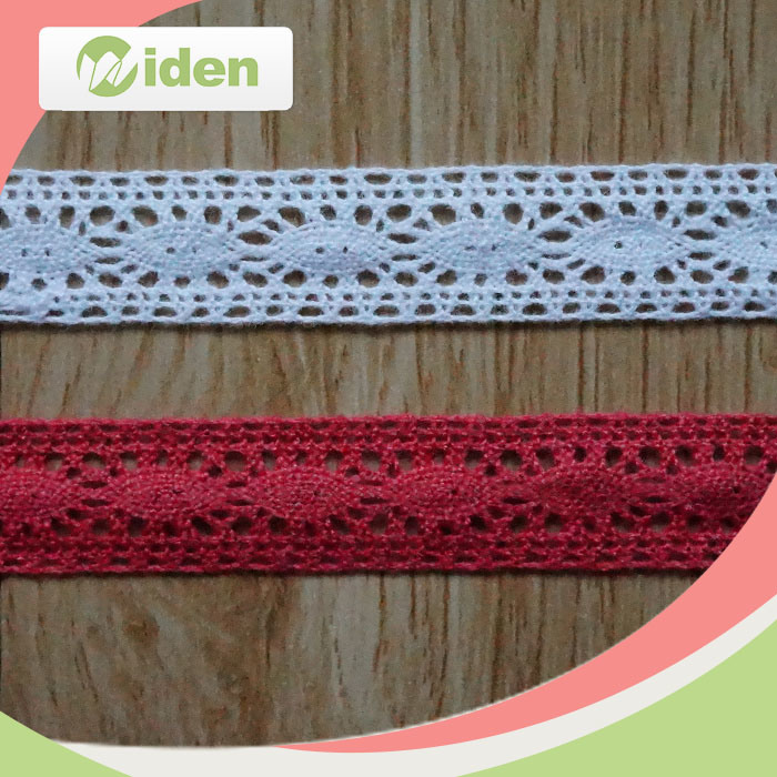 China Wholesale Flower Trimming Cotton Guipure Red African Lace
