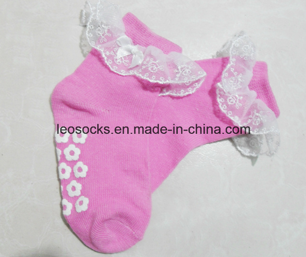 Baby Cotton Anti-Slip Lace Socks