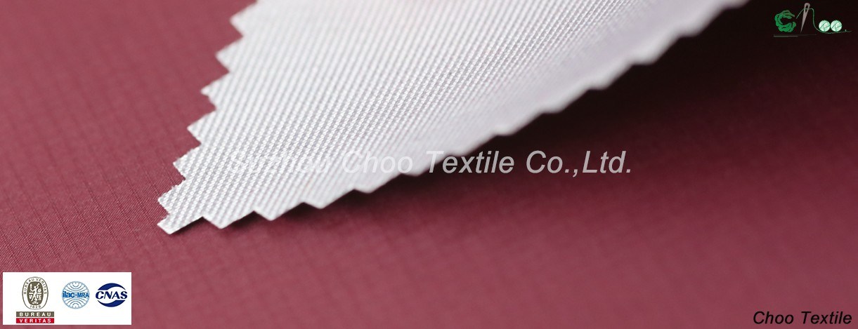 100% Nylon Dull Taslon Jacquard for Rain Coat Fabric