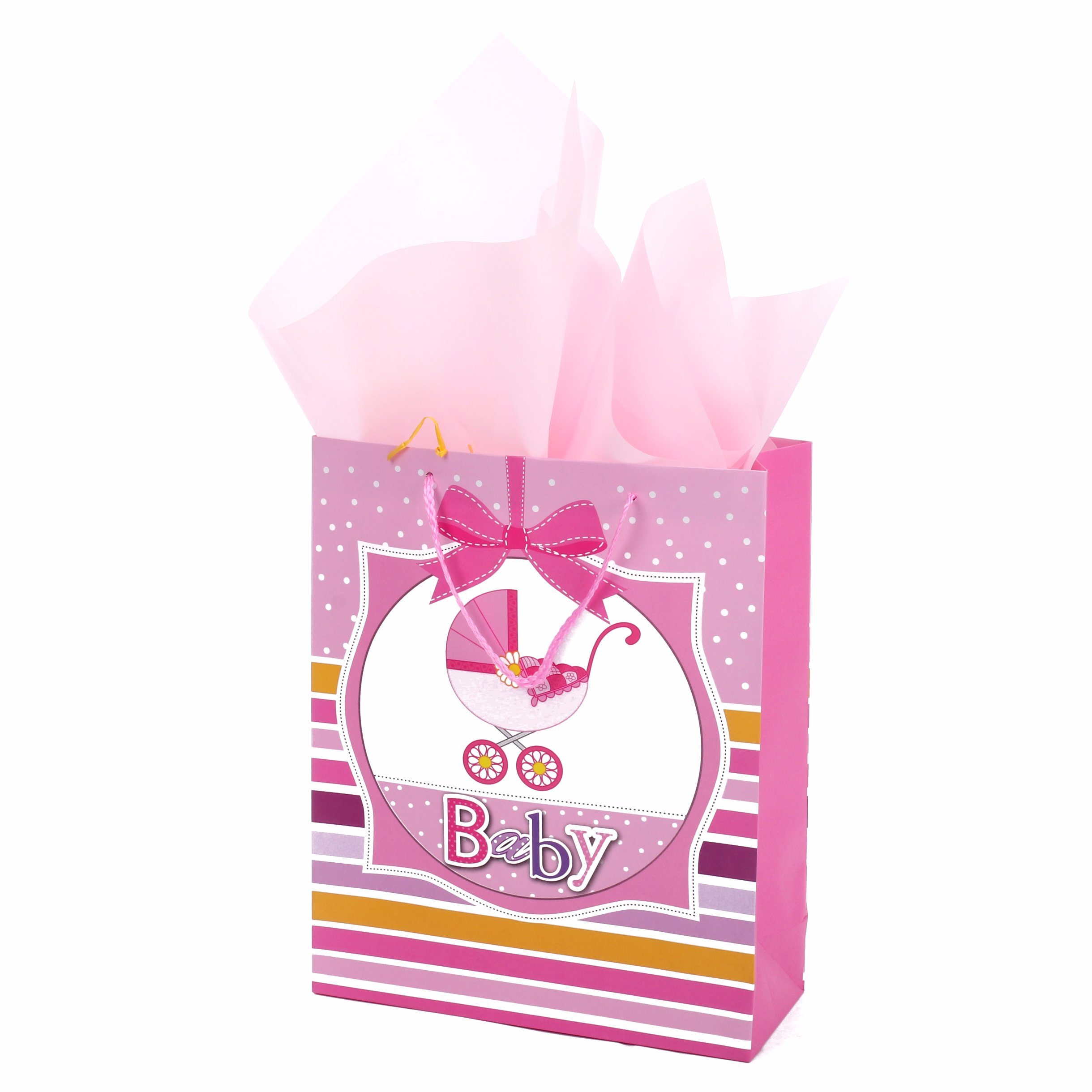Lovely Design for Baby Clothes Packaging Custom Laminated Paper Bags