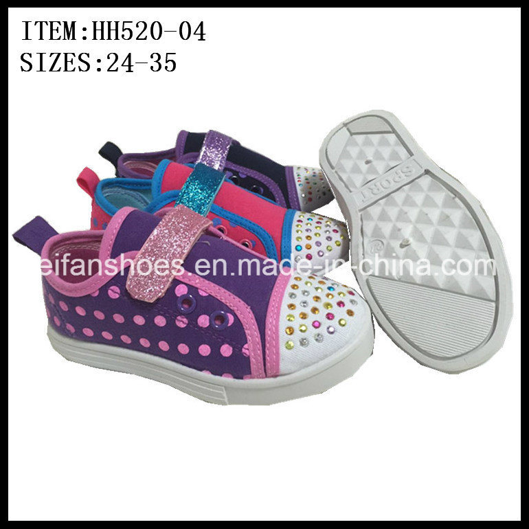 Newest Children Injection Canvas Shoes Casual Shoes (HH520-04)