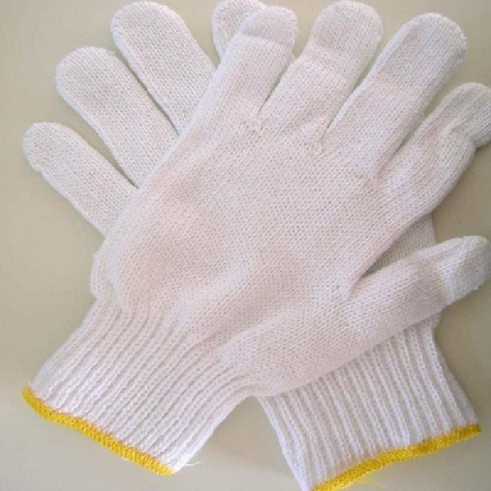 Safety Cotton Gloves in Construction Areas