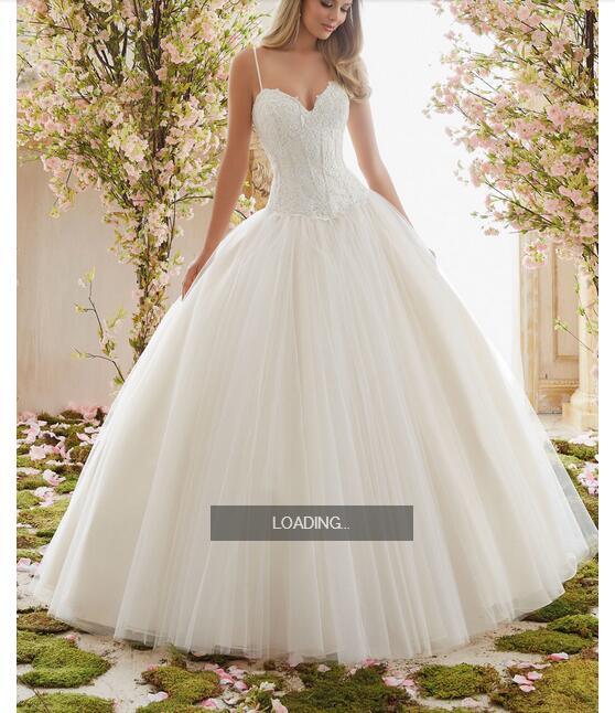 2017 Tulle Ball Gown Bridal Wedding Dresses 6838