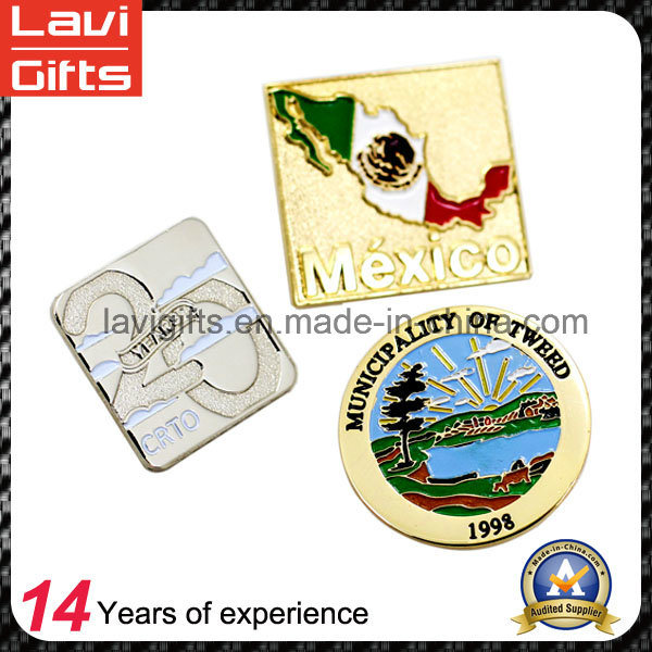 Factory Directly Sales Metallapel Pin Badge with Enamel