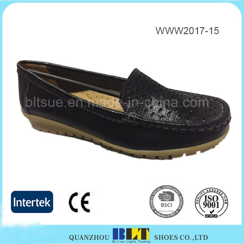 Mother Work Flats Shoes Leather Lining and Upper