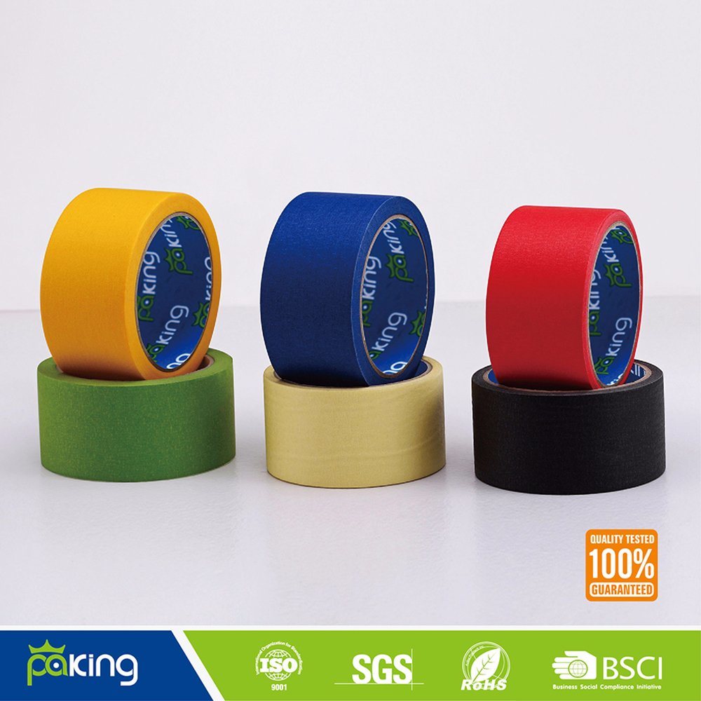 General Purpose Easy Tearing Colored Masking Crepe Paper Tape