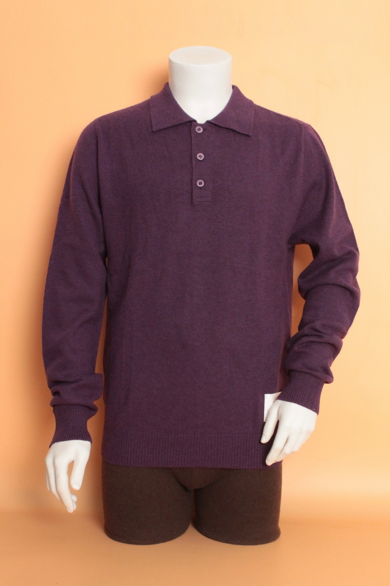 Yak Wool/Cashmere Cardiganneck Long Sleeve Sweater/Garment/Clothing/Knitwear