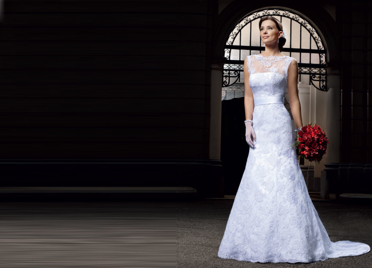 off-Shoulder Lace Beaded Bridal Wedding Dresses (AL007)