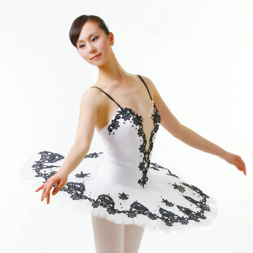 Unique Shiny Leotard Sexy White Dance Ballet Dress OEM