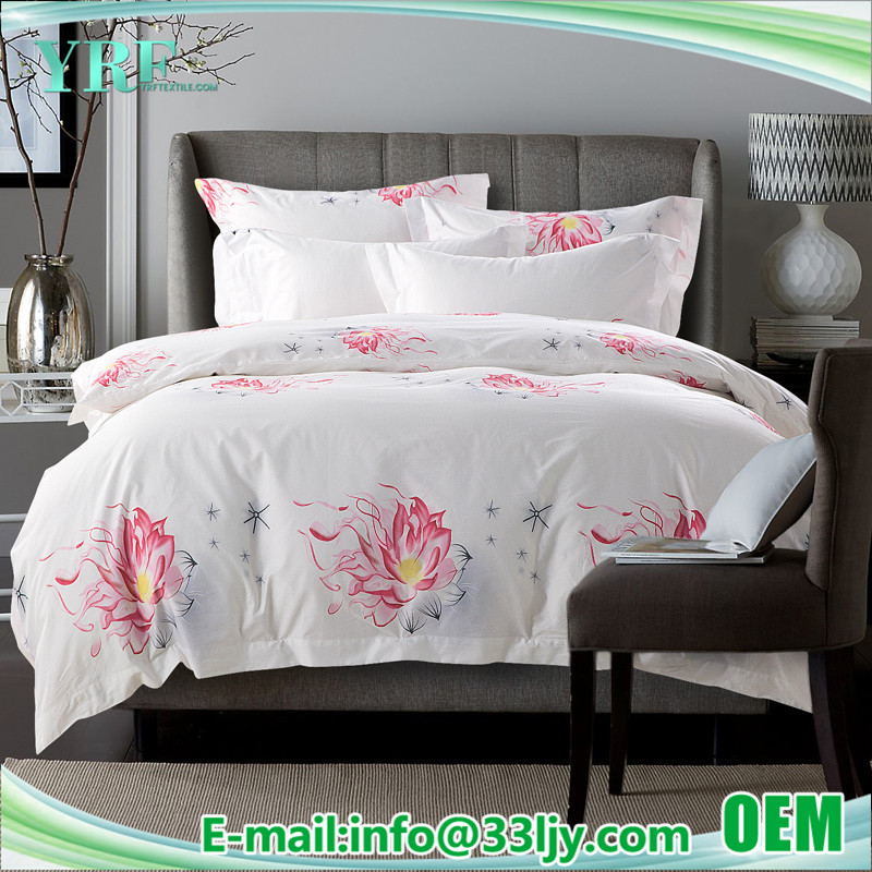 ODM Luxury Cotton Apartment Printed Bedsheet