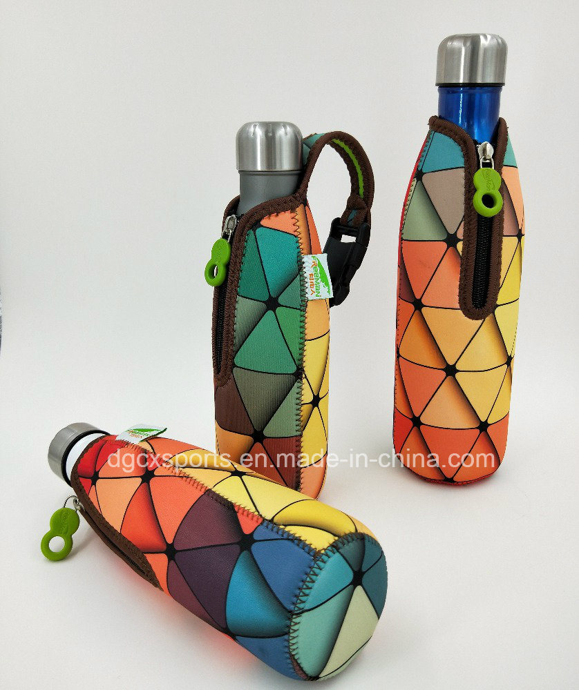 Colorful Neoprene Stubby Can Cooler Bag with Zipper